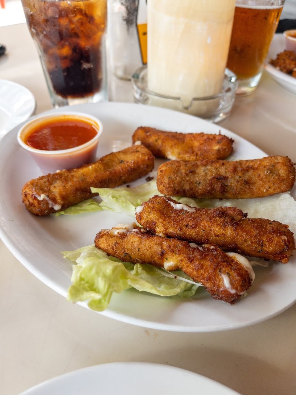 Fried Mozzarella with Marinara Sauce